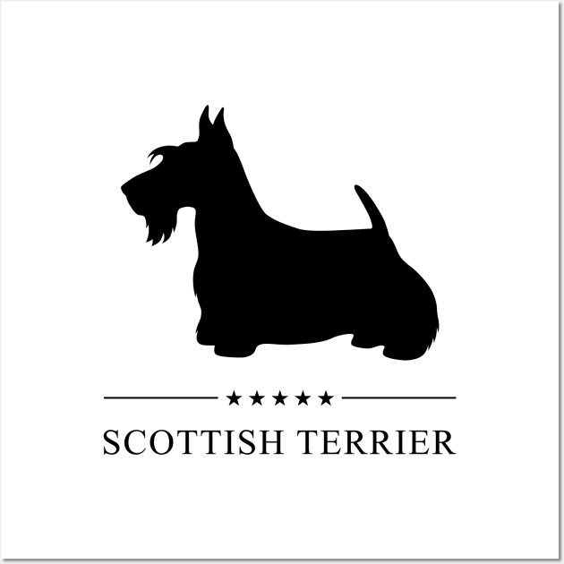 Scottish Terrier Black Silhouette Wall Art by millersye